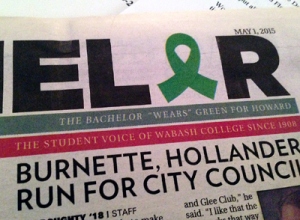 Flag of today's student newspaper.
